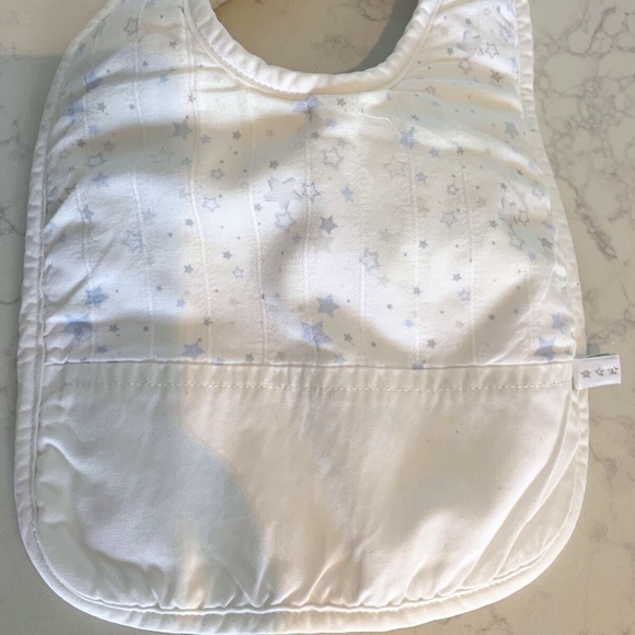 Dior Baby bib blue stars with Terry cloth back - Picture 1 of 10
